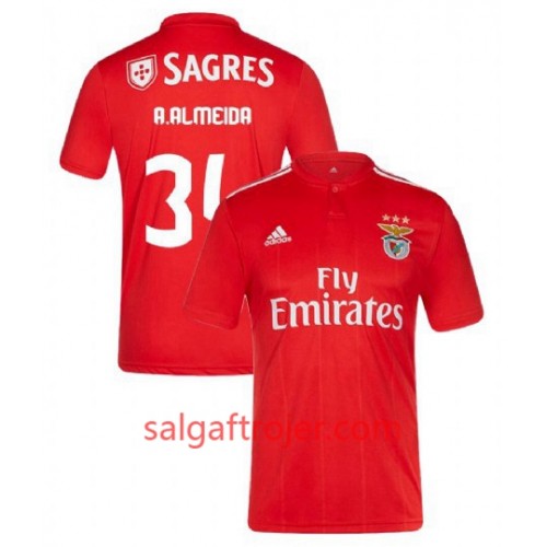 Benfica Fodboldtrøjer Andre Almeida 34 Hjemmebanesæt 2018/19 Kort ærmer Benfica Fodboldtrøjer Andre Almeida 34 Hjemmebanesæt 2018/19 Kort ærmer